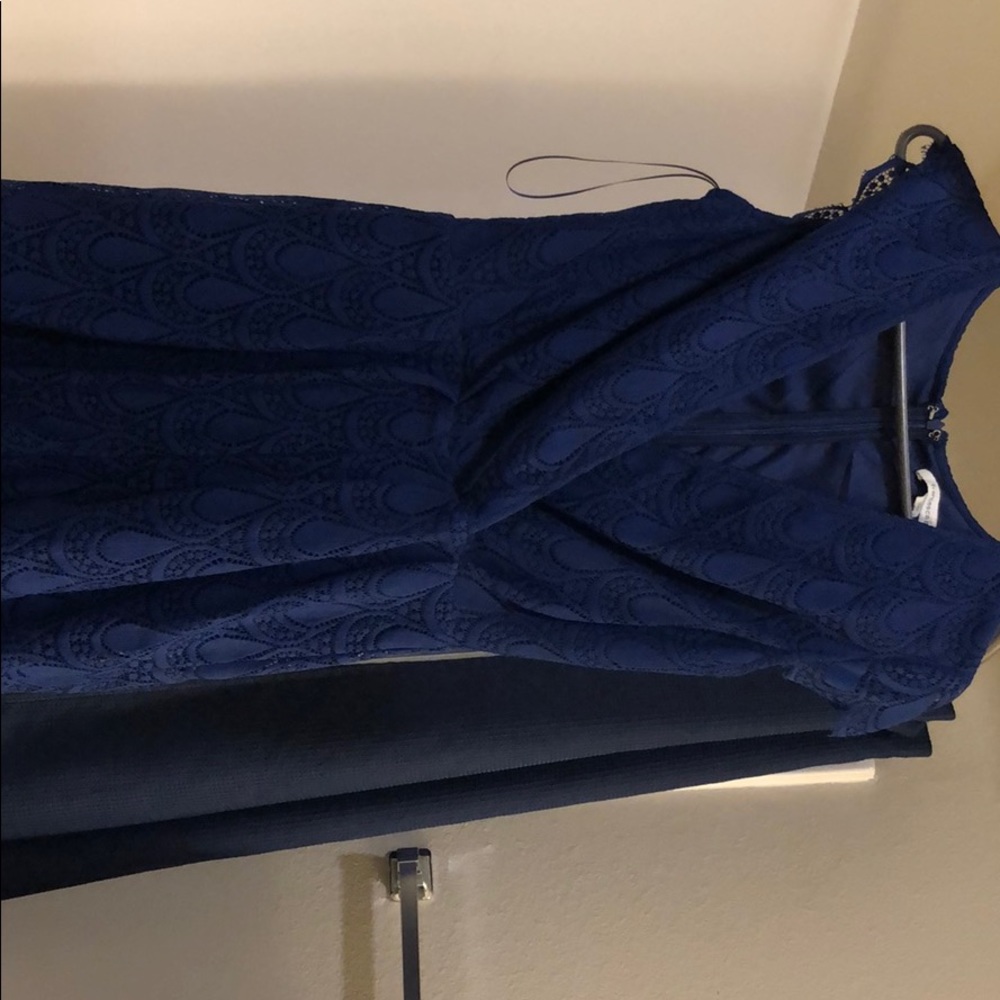 NWT navy lace romper